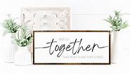 10x20 inches, And So Together They Built a Life They Loved | Above Bed Signs | Signs For Home | Signs For Bedroom | Bedroom Wall Decor | Signs For Above Bed | Anniversary Gift | Wedding Gift