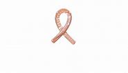 Solid 14k Rose Gold Diamond Chain Slide Pendant Charm (.085