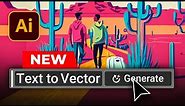 Generate Vectors with AI in Adobe Illustrator | Text to Vector Graphic