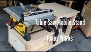 Table Saw Mobile Base | With Outfeed and Dust Collection - 14