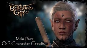 BALDUR'S GATE 3 || Male Drow [Original Character #115] - Male Character Creation