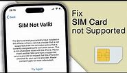 How to Fix SIM NOT SUPPORTED on Any iPhone! Unlock iPhone from Carrier [2023]