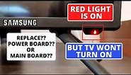 How to fix SAMSUNG TV Wont Turn On But Red Light Is On || SAMSUNG TV Not Working