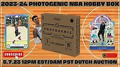 2023-24 PANINI PHOTOGENIC NBA TRADING CARD BOX (ONLINE EXCLUSIVE) DUTCH AUCTION LIVE