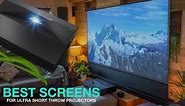 Best Projector Screens for Ultra Short Throw Laser Projectors | Make the Right Choice