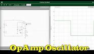 Simple OpAmp Oscillator TL072 Simulation