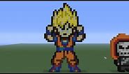 Minecraft Pixel Art: Goku Tutorial