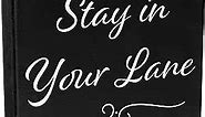 JennyGems Stay in Your Lane Wooden Sign, Funny Office Decor, Coworker Gifts, Shelf Sitter and Wall Hanging, Made in USA