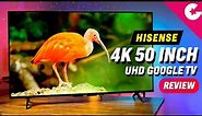 Hisense 4K 50inch UHD TV Unboxing & Review (50A6H) - Best GOOGLE TV in 2022!!