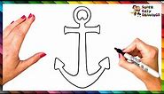 How To Draw An Anchor Step By Step ⚓ Anchor Drawing Easy