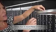 Metal Chain Curtains with Crystals - Custom Made Curtains Video