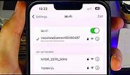 ANY iPhone How To Access WiFi (& FIX WLAN connection issues)