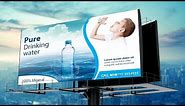Outdoor Billboard Design in Photoshop | Advertising billboard
