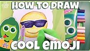 Draw a Cool Emoji with Shades! 😎✏️ Fun Art for Kids