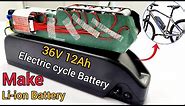 How to make 36v 12Ah Lithium ion battery pack in 2022 | Make 36v 12Ah Electric Cycle battery pack