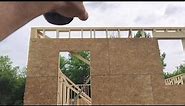 Framing 2x6 exterior walls and Sheathing with OSB