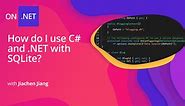 How do I use C# and .NET with SQLite?
