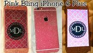IPhone 6 Plus Pink Bling Diamond Full Body Decal
