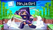Playing As a NINJA Girl In Minecraft!
