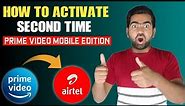 How To Activate Amazon Prime With Airtel | AirTel Prime Video Mobile Edition