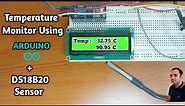 How to Use DS18B20 Temperature Sensor with Arduino | Arduino Projects