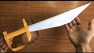 How to Make an Origami Gol D Rogers Haki Sword