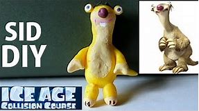 Ice Age Collision Course Movie Sid the Sloth DIY! Craft Tutorial with Polymer Clay