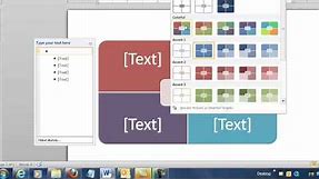 Microsoft Word 2010 - The Basics - Create a Company Diagram with Smart Art Matrix