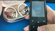 MP3 Player M666: How to connect to Bluetooth Earphones