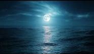 Full Moon Ocean Ambience - 12 Hours - 4K Ultra HD 60fps