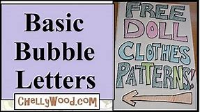 How to Do Hand Lettering for Signs (Basic Bubble Letters)