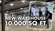 New 10,000 Sq Ft Warehouse For Our Clothing Brand!!