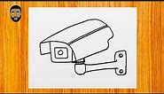 How To Draw CCTV CAMERA / step by step