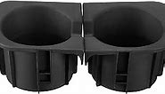 JoyTutus Cup Holder Inserts Compatible with Tacoma 2005 to 2017, Durable Car Cup Holder Replacement Accessories 66991-04012, 66992-04012, Black