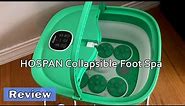 HOSPAN Collapsible Foot Spa Electric Rotary Massage | Unboxing & Review