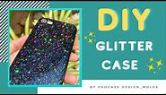 Resin tutorial : DIY Glitter phone case