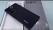 Vivo V27 Noble Black Unboxing, First Look & Review 🔥| Vivo V27 Price, Spec & More #vivov27