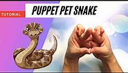 WHAT?!! This Snake Puppet Tutorial looks so scary! 🐍| Hand Trick Snake