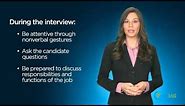 How to Conduct an Interview