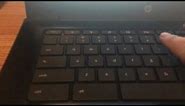 Chromebook "Keyboard Delete" with "Search Button + Backspace". Delete writing text or delete a file