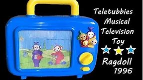 Teletubbies Children's Vintage Wind up Musical TV Television Toy by Ragdoll 1996