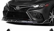 Archaic Front Bumper Lip Spoiler Compatible for 2021 2022 2023 Toyota Camry Sport [SE,XSE,Hybrid SE,Hybrid XSE,TRD,SE Nightshade], Splitter Under Chin Spoiler Body Kit Camry Accessories