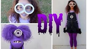 DIY Purple Minion Costume +Makeup & Hair! -HowToByJordan