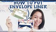 HOW TO PUT 5R SIZE ENVELOPE LINER? | BIRTHDAY, CHRISTENING, DEBUT, WEDDING | Cassy Soriano
