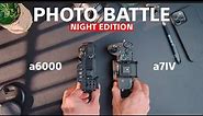 Sony A6000 vs Sony A7IV NIGHT PHOTO SHOOTOUT