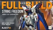 MG 1/100 Strike Freedom Gundam | ASMR Build | Mobile Suit Gundam SEED Destiny | Build #16
