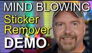 Mind-Blowing Demo of Sticker Remover - Duct Tape + Toilet Paper?