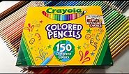 Sort, Name and Unbox 150 Crayola Colored Pencils featuring Colors of the World