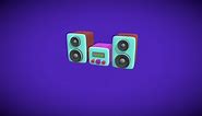 Mini stereo system - Download Free 3D model by Pablo88