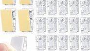 30 Pieces Self-Adhesive Clips Wall Tapestry Clips Sticky Clips Plastic Photo Clips Small Hanging Spring Clips for Poster Photo Wall Teacher Student Home Applications (Clear)